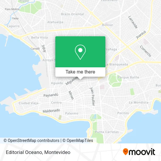 Editorial Oceano map