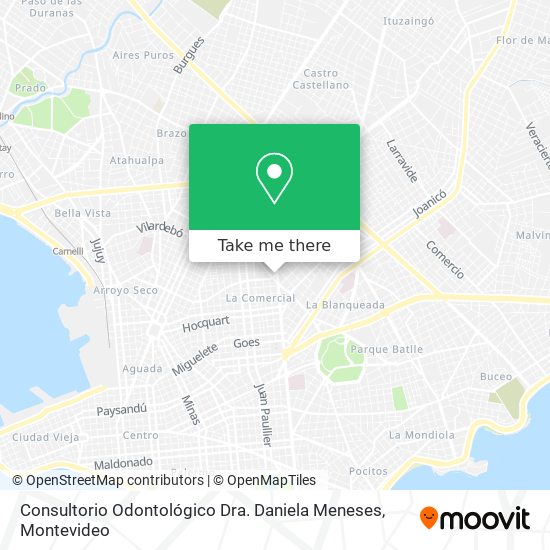 Mapa de Consultorio Odontológico Dra. Daniela Meneses