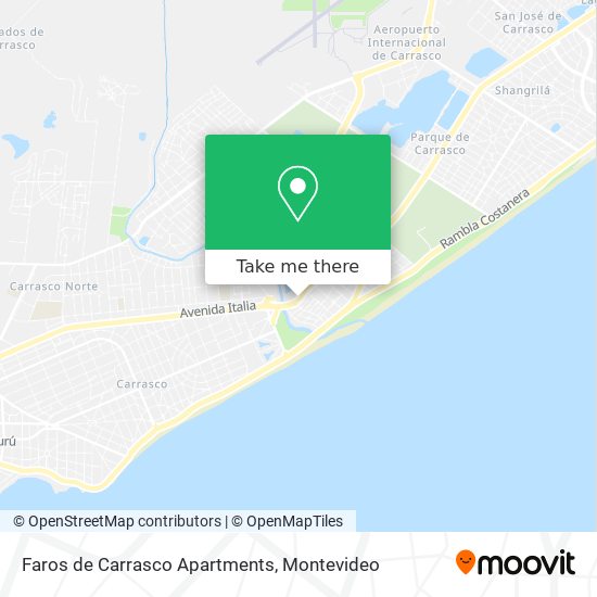 Faros de Carrasco Apartments map
