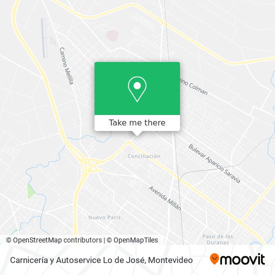 Carnicería y Autoservice Lo de José map