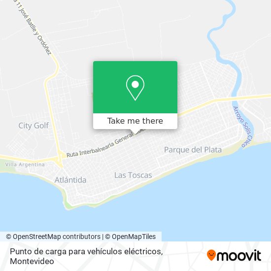 Punto de carga para vehículos eléctricos map