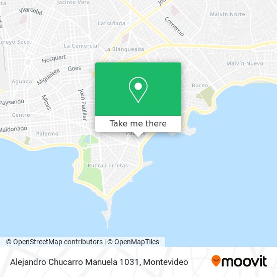 Alejandro Chucarro Manuela 1031 map