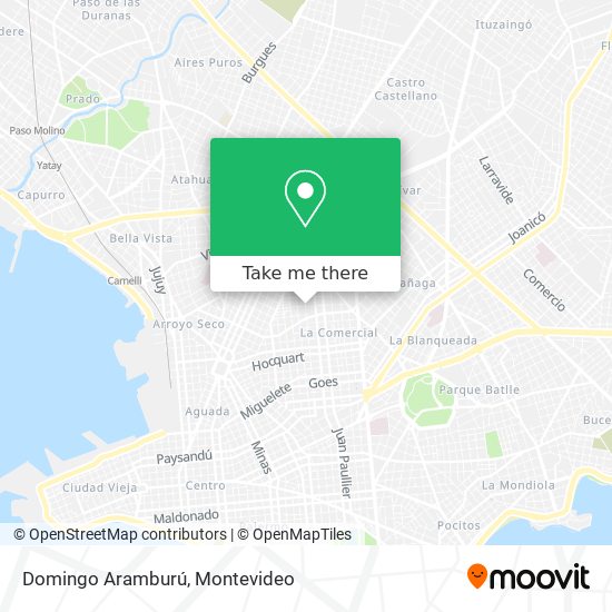 Mapa de Domingo Aramburú