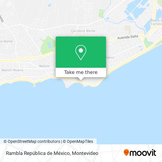Rambla República de México map