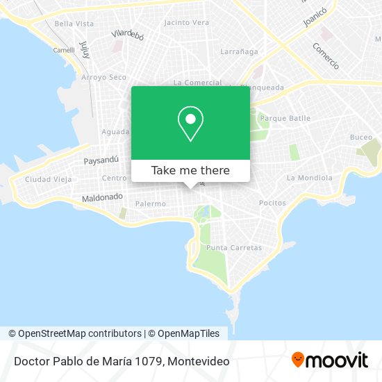Doctor Pablo de María 1079 map