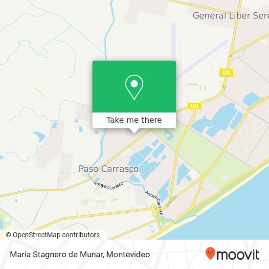María Stagnero de Munar map