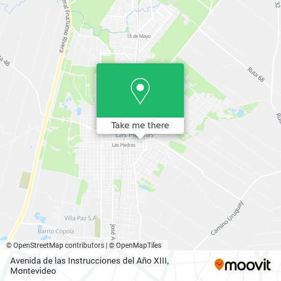 Mapa de Avenida de las Instrucciones del Año XIII
