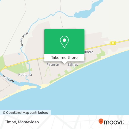 Timbó map