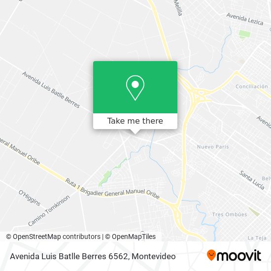 Avenida Luis Batlle Berres 6562 map