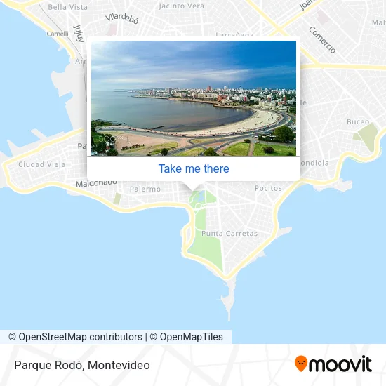 Parque Rodó map