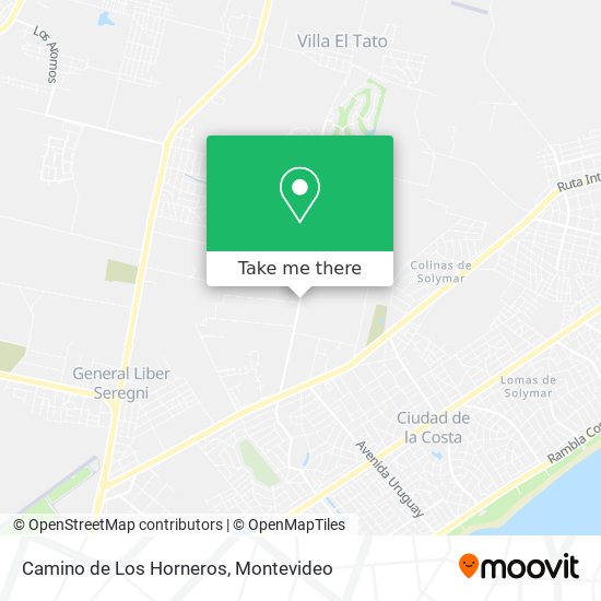 Camino de Los Horneros map