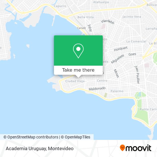 Academia Uruguay map