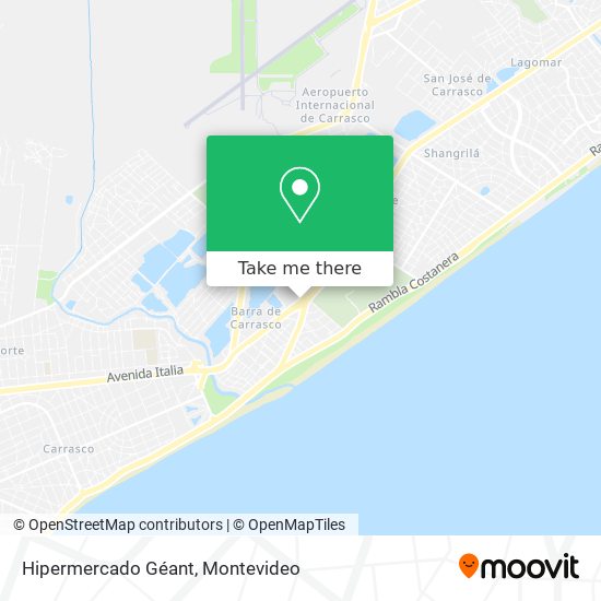 Mapa de Hipermercado Géant