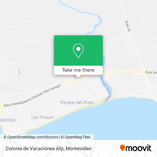 Colonia de Vacaciones Afp map