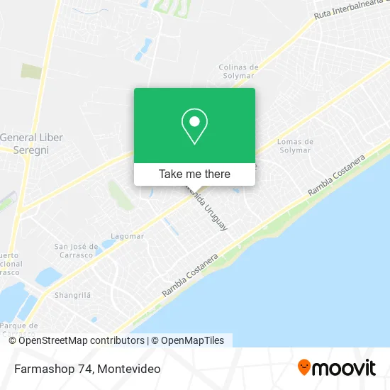 Mapa de Farmashop 74