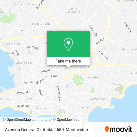 Mapa de Avenida General Garibaldi 2680