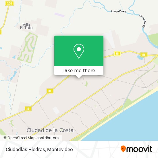 Ciudadlas Piedras map