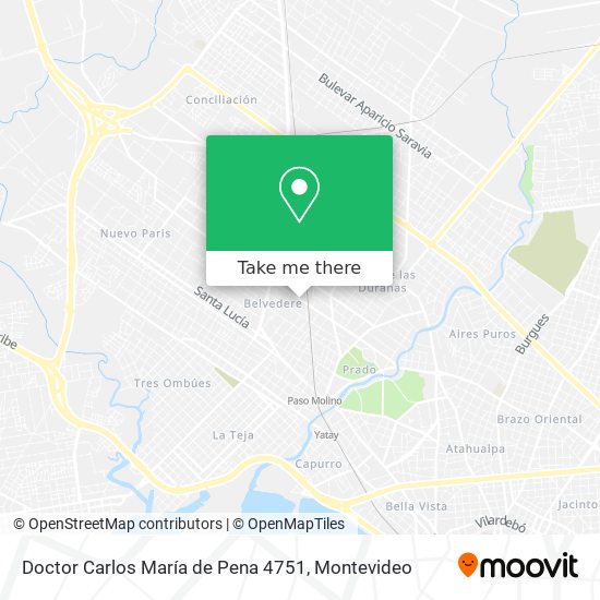 Doctor Carlos María de Pena 4751 map