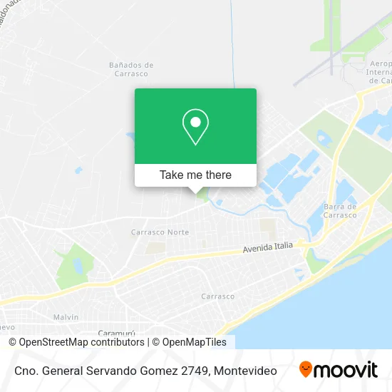 Mapa de Cno. General Servando Gomez 2749