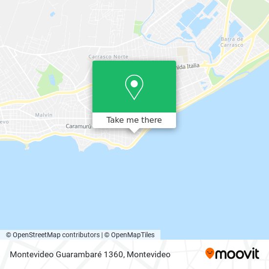 Montevideo Guarambaré 1360 map