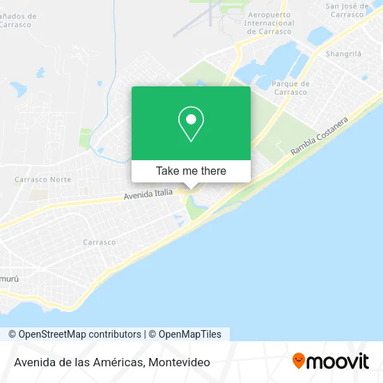 Mapa de Avenida de las Américas