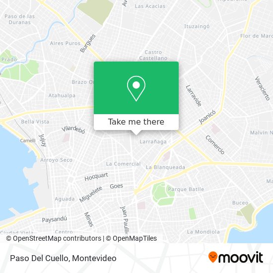 Mapa de Paso Del Cuello
