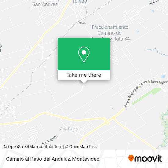 Camino al Paso del Andaluz map