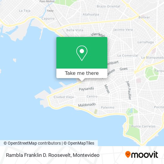 Rambla Franklin D. Roosevelt map