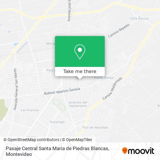 Pasaje Central Santa Maria de Piedras Blancas map