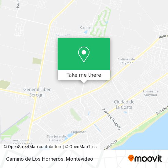 Camino de Los Horneros map
