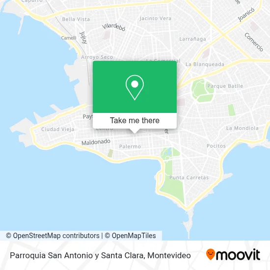 Parroquia San Antonio y Santa Clara map