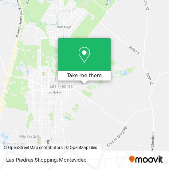 Las Piedras Shopping map
