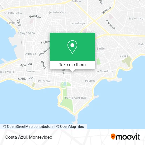 Mapa de Costa Azul