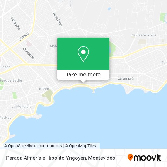 Parada Almería e Hipólito Yrigoyen map