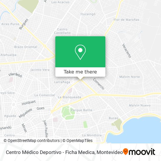 Centro Médico Deportivo - Ficha Medica map