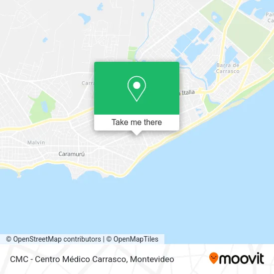 Mapa de CMC - Centro Médico Carrasco