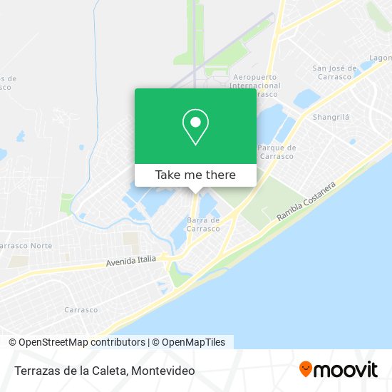 Terrazas de la Caleta map