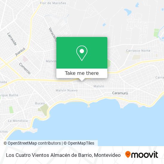 Los Cuatro Vientos Almacén de Barrio map