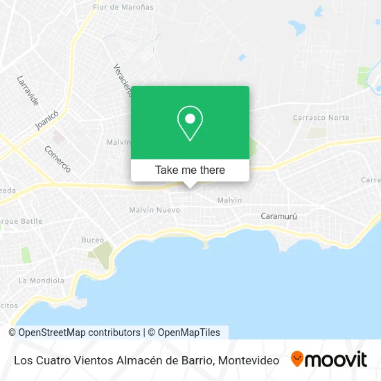 Mapa de Los Cuatro Vientos Almacén de Barrio