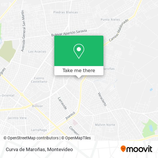 Curva de Maroñas map