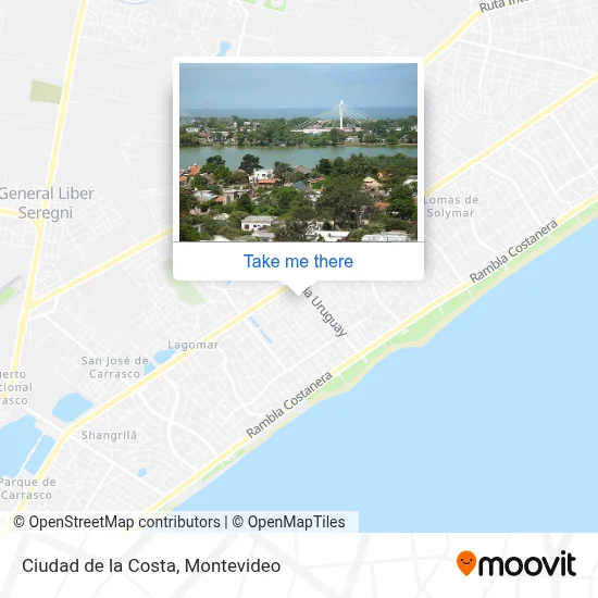 Ciudad de la Costa map