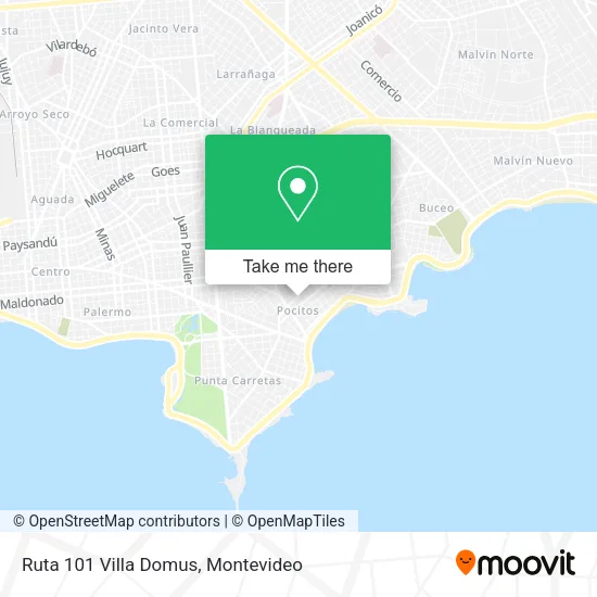 Ruta 101 Villa Domus map