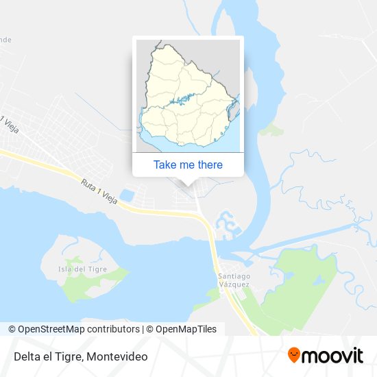 Delta el Tigre map