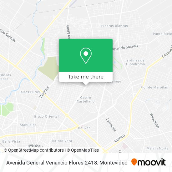 Avenida General Venancio Flores 2418 map