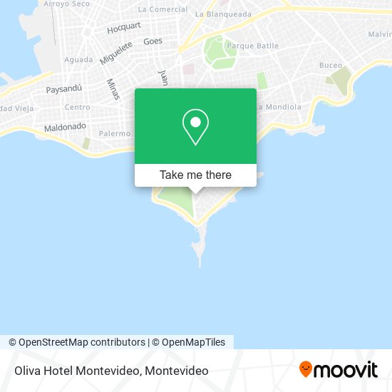 Mapa de Oliva Hotel Montevideo