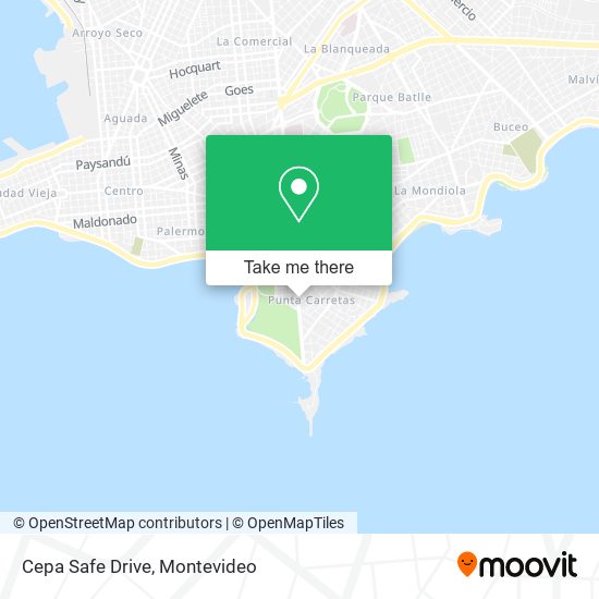 Cepa Safe Drive map