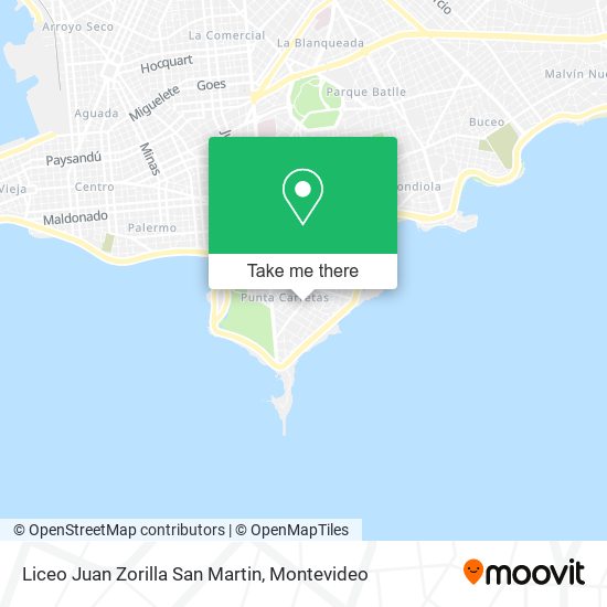 Mapa de Liceo Juan Zorilla San Martin