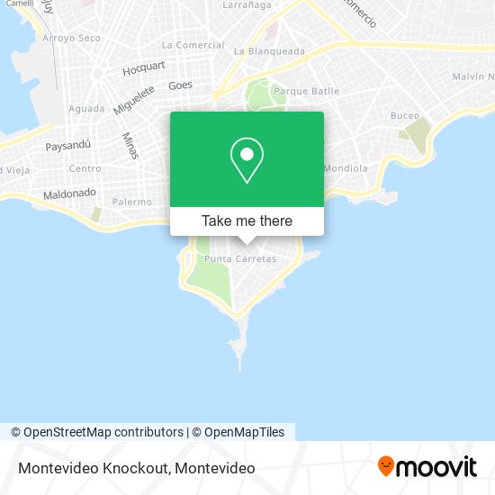 Mapa de Montevideo Knockout