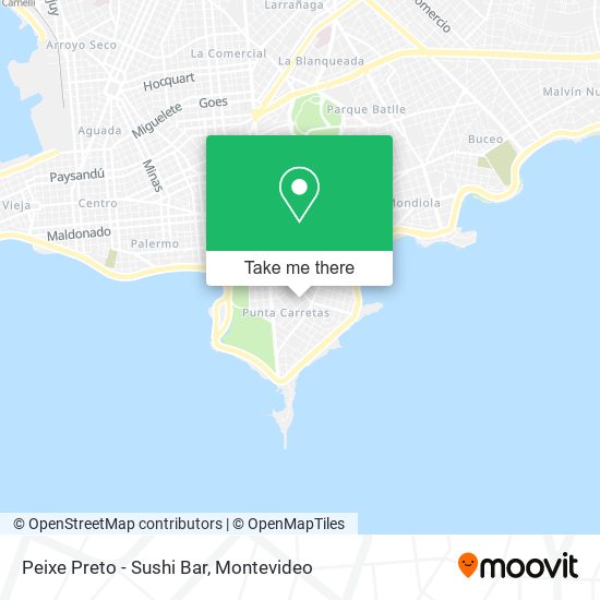 Mapa de Peixe Preto - Sushi Bar