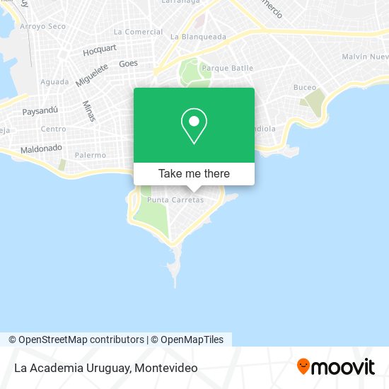 La Academia Uruguay map